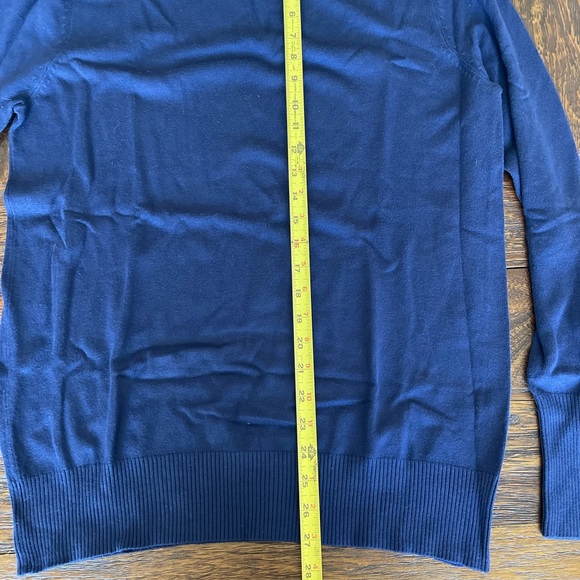 Women’s Navy Sweater with Gold Button Detail (0021) - Picture 4 of 4